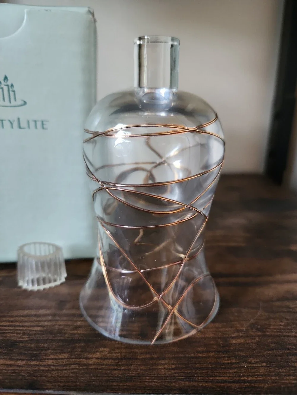 PartyLite Calypso Gold Peglite Mini Globe Candle Holder - Picture 4 of 5